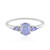 Anillo en plata con Tanzanita