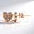 Boucles d'oreilles en or et Diamant rose de France SI1 d'Argyle  (Annette)