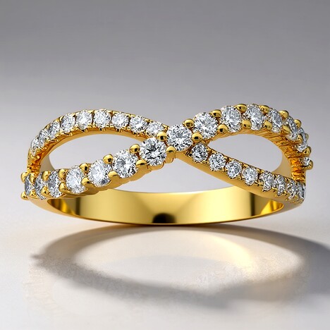 Anello in oro con Diamante I1 (H) (CIRARI)