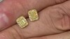 Gouden oorbellen met gele S12 diamanten (CIRARI)