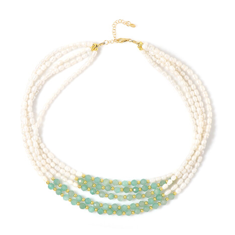 Collar en plata con Amazonita (Riya)