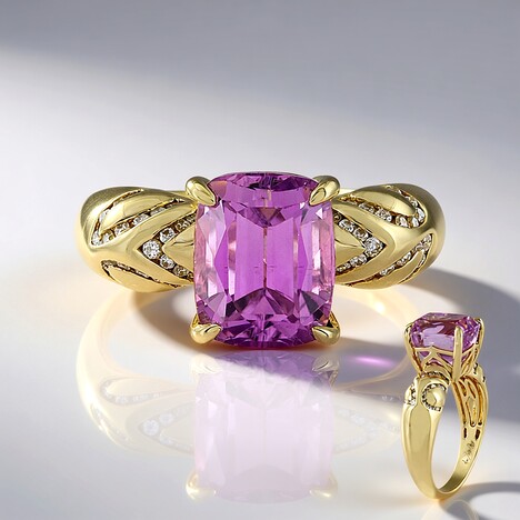 Anello in oro con Kunzite Patroke (de Melo)