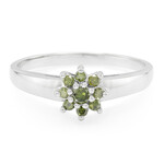 Fancy Diamond Silver Ring