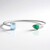 Bracciale in argento con Topazio Blu Cielo