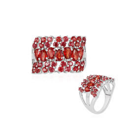 Tanzanian Ruby Silver Ring