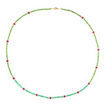 Collana in argento con Quarzo Ciliegia (Riya)