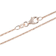 Silber-Criss-Cross-Kette - 3,6 g - 60 cm - rosévergoldet