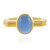 Anillo en plata con Calcedonia azul (MONOSONO COLLECTION)