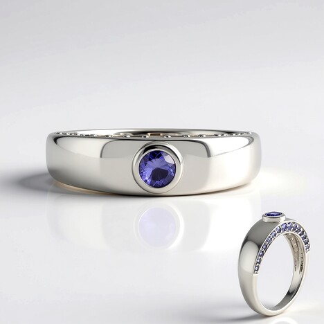 Anello in oro con Tanzanite (KM by Juwelo)