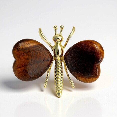 Figura in ottone con Occhio di Tigre