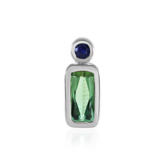 Colgante en plata con Turmalina verde Benedito (Adela Silber)