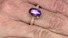 Zilveren ring met een Marokkaanse Amethist