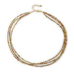 Collar en plata con Zircón amarillo canario