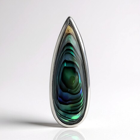 Ciondolo in argento con Conchiglia Abalone (MONOSONO COLLECTION)