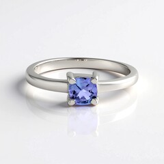Anello in argento con Tanzanite