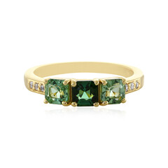 Nigerian Neon Tourmaline Silver Ring