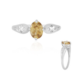 Zilveren ring met een mandarijn zirkoon (Adela Silber)