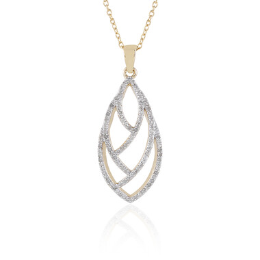 Collana in argento con Diamante I2 (J)