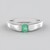 Anello in argento con Smeraldo Russo