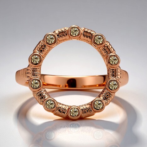 Anello in oro con Diamante Rose de France SI1 di Argyle (Annette)