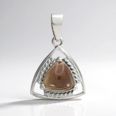 Botswana Agate Silver Pendant