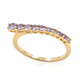 Anello in oro con Zaffiro Ceylon Porpora (non riscaldato)