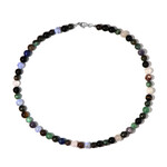 Collar en plata con Aventurina verde