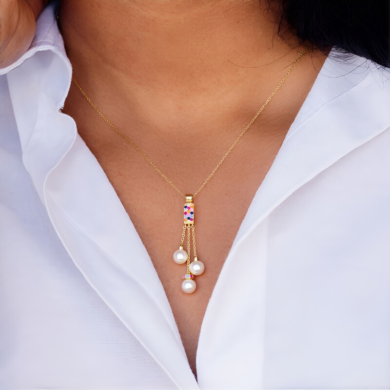 9K Akoya Pearl Gold Pendant (Michelle Albala)