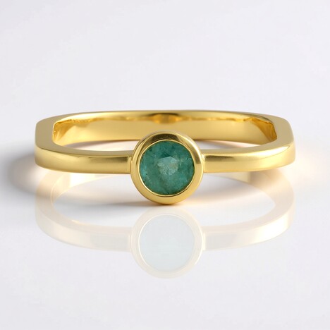 Anello in argento con Smeraldo Colombiano (de Melo Essence)