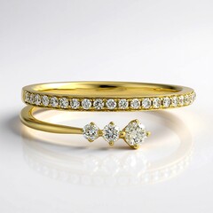 Anello in oro con Diamante I1 (H) (CIRARI)