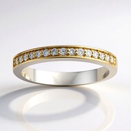 Bague en argent et Diamant I1 (G) (Annette)