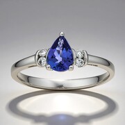 AAA-Tansanit-Goldring