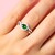 Anello in argento con Diopside Russo