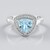 Anello in argento con Topazio Blu Cielo