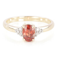 Gouden ring met een oranje Mashewa zirkoon