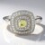 Anello in argento con Danburite Giallo Neon