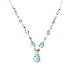 Larimar Silver Necklace