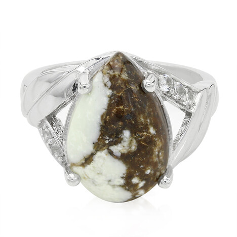 Anello in argento con Magnesite