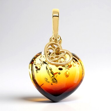 Pendentif en argent et Ambre baltique (dagen)