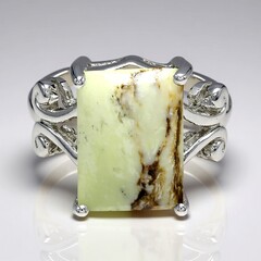 Anello in argento con Magnesite