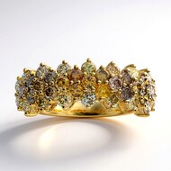 Anillo en oro con Diamante fancy SI2 (CIRARI)