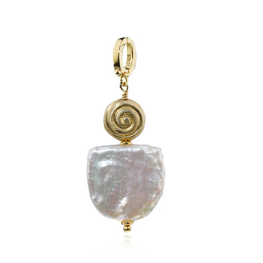 Ciondolo in argento con Perla d'Acqua Dolce Bianca