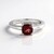 Bague en argent et Grenat du Mozambique