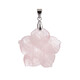 Ciondolo in argento con Quarzo Rosa