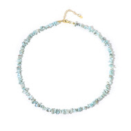 Larimar-Silberhalskette