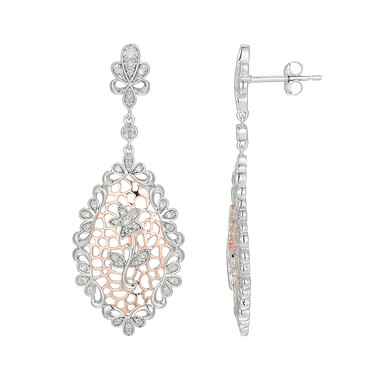 I3 (I) Diamant-Silberohrringe