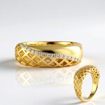 Anello in argento con Zircone (Ornaments by de Melo)