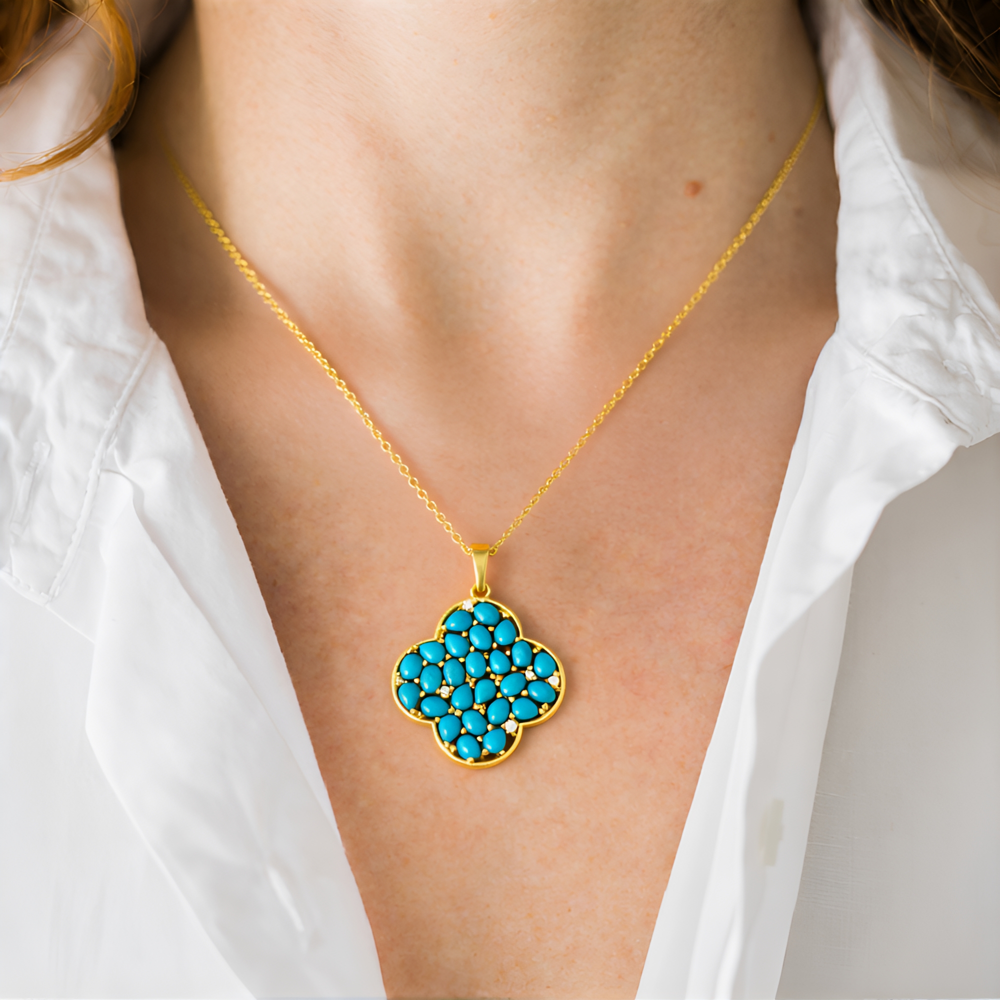 Parure Con Collana, Bracciale E Orecchini In Argento E Turchesi – TreasureBay, Elegante Set Di Gioielli In Scatola Regalo