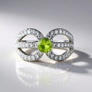 Bague en argent et Sphène