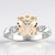 Anello in argento con MORGANITE MARROPINO